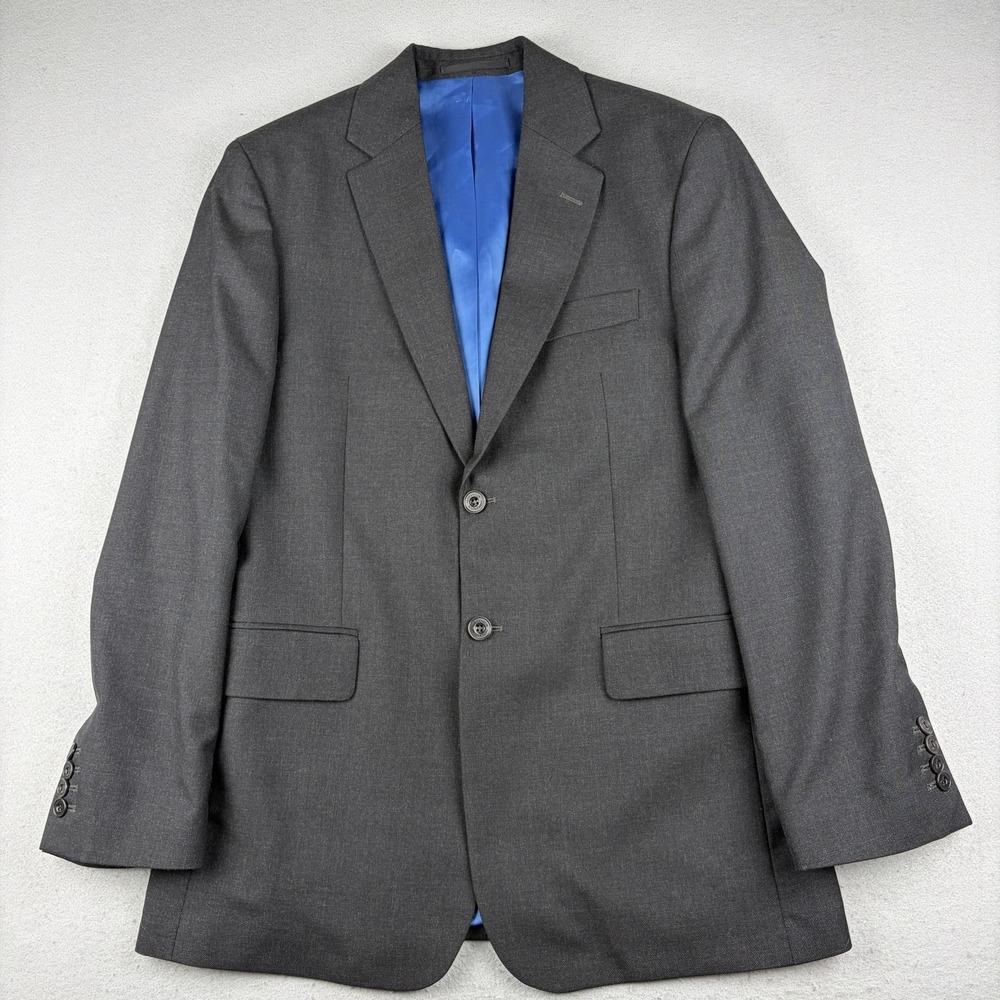 Harvie & Hudson Wool Blazer Men's 40R Black Alfred Brown England